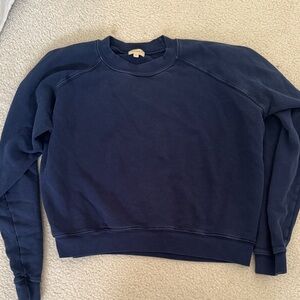DONNI - Navy Blue Crewneck Sweatshirt